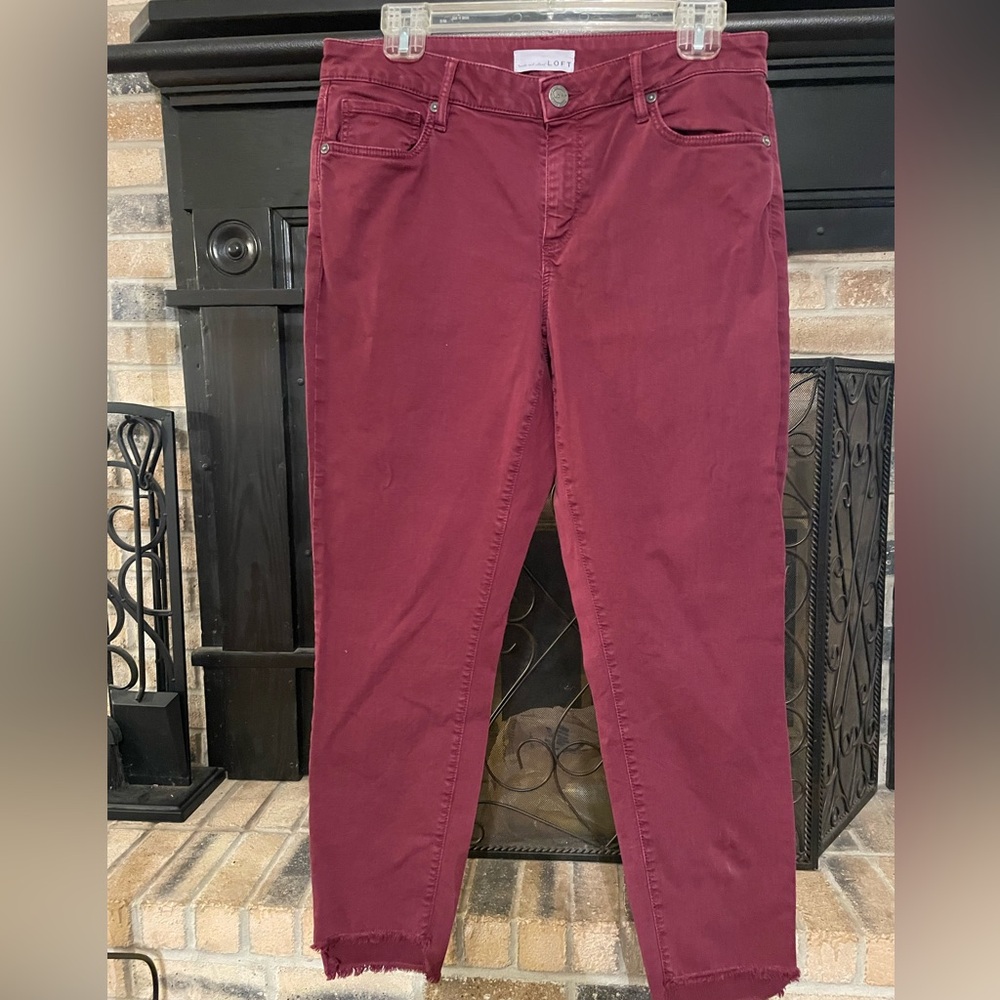 LOFT Skinny Jeans Vibrant Fashion Statement